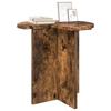 Side Table Smoked Oak Ø 39 X 38 Cm Wood Based Material