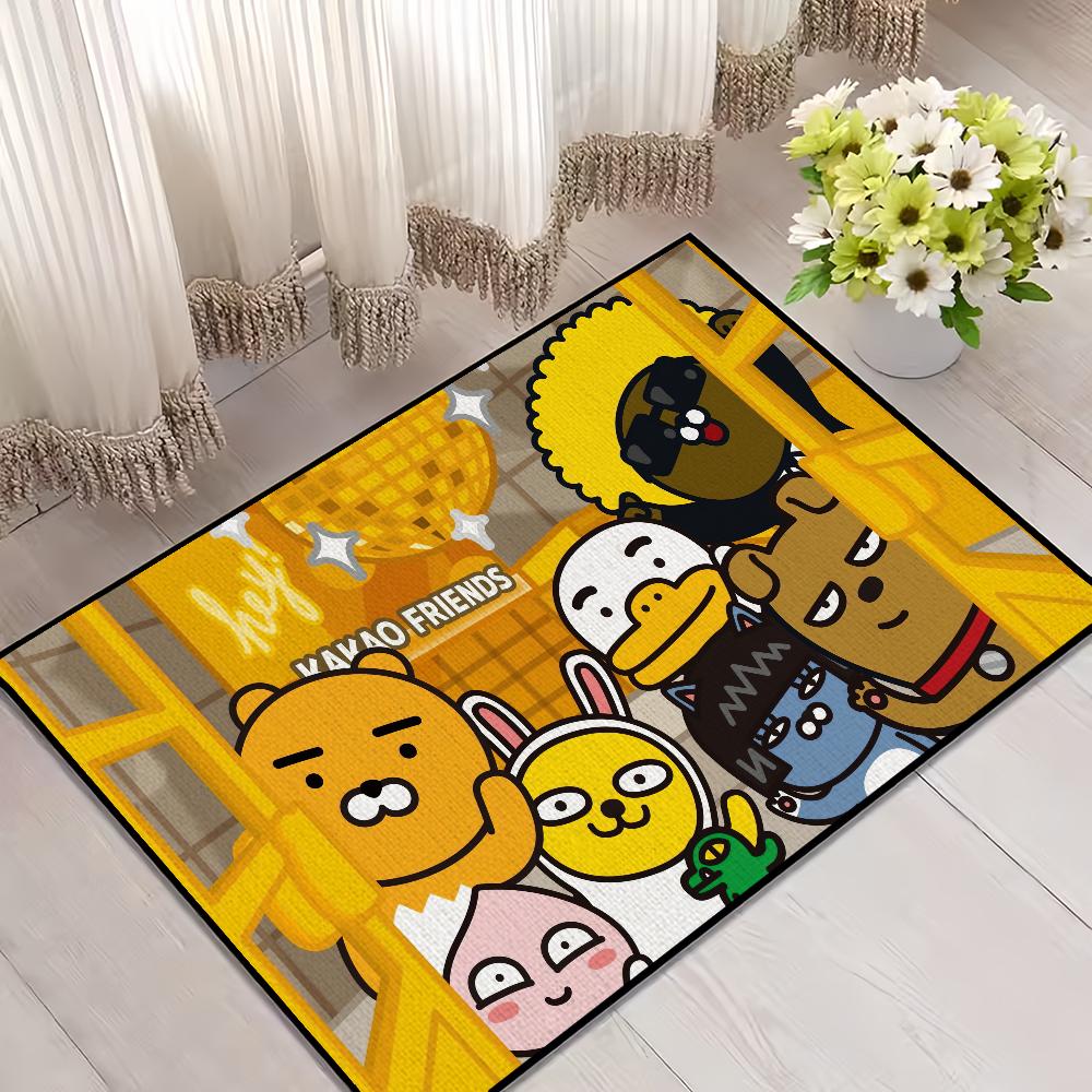 

Door Mat For K-Kakao Bedroom Decoration Cartoon Kitchen Bath Carpet House Super Absorbent Cute Friends Rug Foot Non-slip SJR40x60CM
