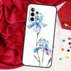 Iris Purple Flower Watercolor For Samsung Galaxy A56 A36 A26 A16 A05 A06 A22 A32 A52 A54 A34 A14 A55 A15 A53 A33 A35 Case