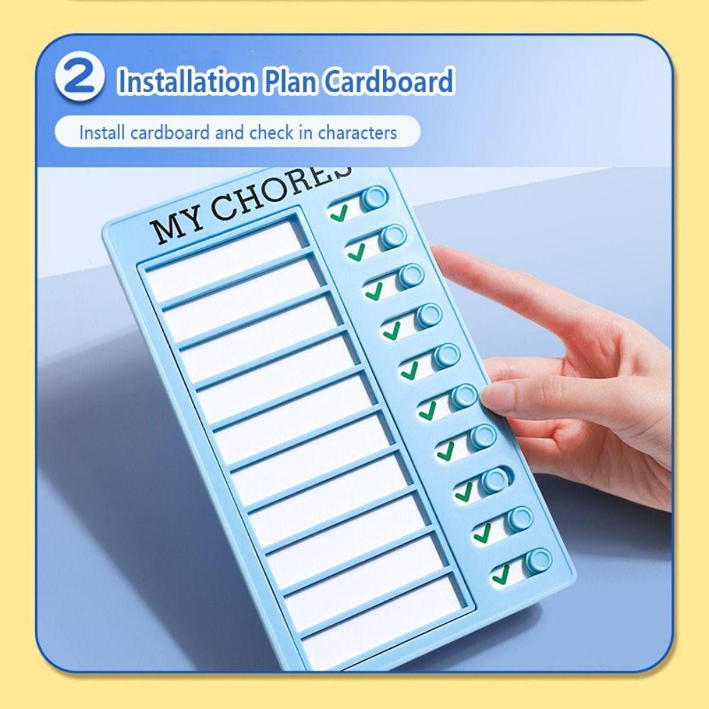 Detachable Daily Planner Memo Plastic Self-discipline Checklist Multi Purpose My Chores Checklist