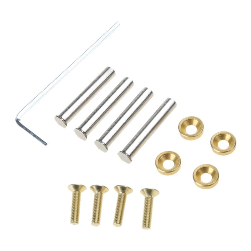 Set of 4 Double Locking Cooling Fan Mount Screws for 25mm Thickness Computer Cooling Fan Nut Screws Replacement Screw