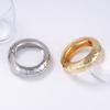 European and American Bracelets Simple and Fashionable Round Hammer Texture Alloy Spring Bracelet Versatile Casual Women