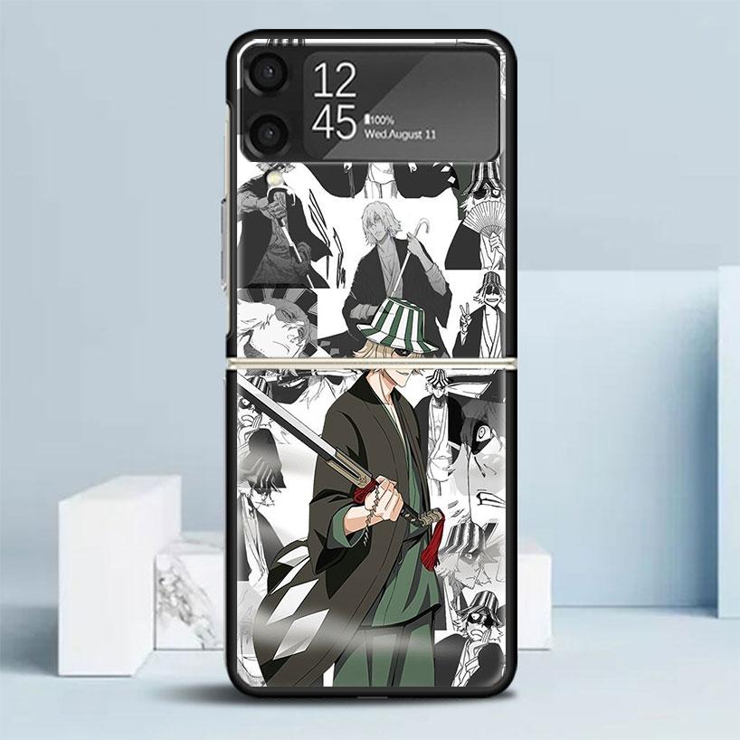 Bleach Kisuke Urahara Phone Case For Samsung Galaxy Z Flip7 Flip6 5G Flip5 Flip4 Flip3 ZFlip 7 6 3 4 5 Shockproof Back Cover Gal