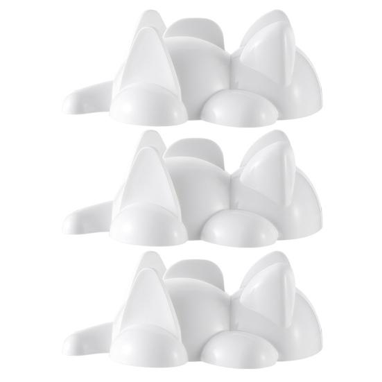 1/3/5 Bucăți Formă pentru Bile de Orez Material de Calitate Alimentară Formă de Pisică Design Plat Culcat Formă Sushi Presare Ușoară Fabricator de Bile de Orez Ustensilă de Bucătărie