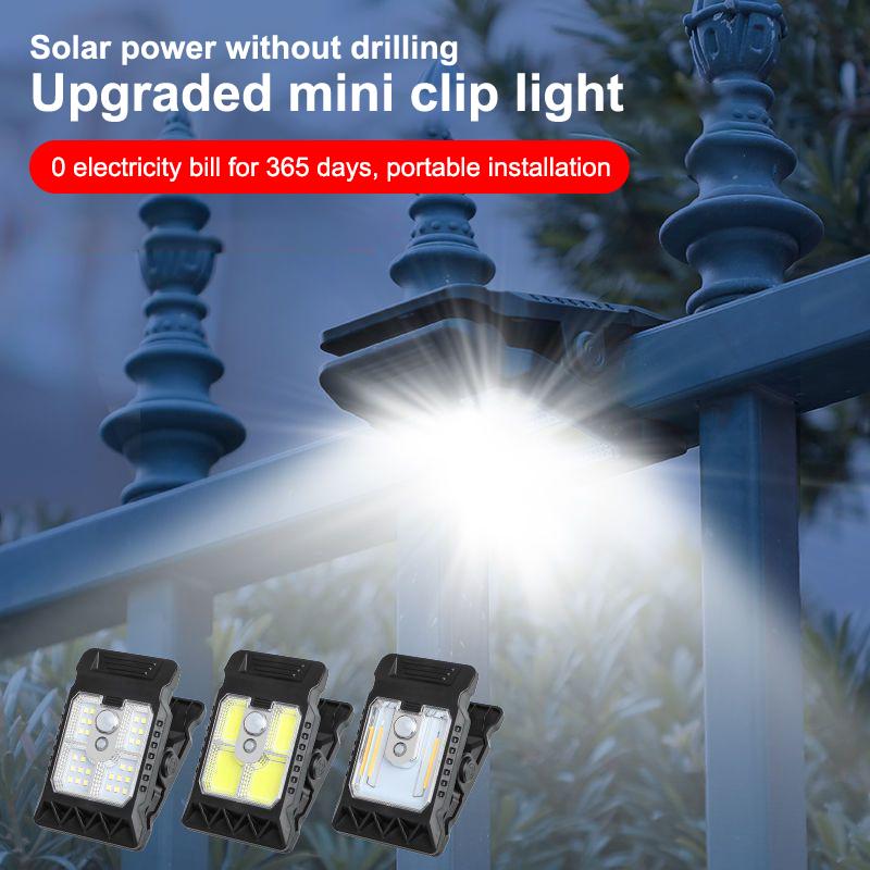  Upgraded Intelligent Sensing Solar Clip Lamp Outdoor Courtyard Lamp Garden Lighting Solar Wall Lamp