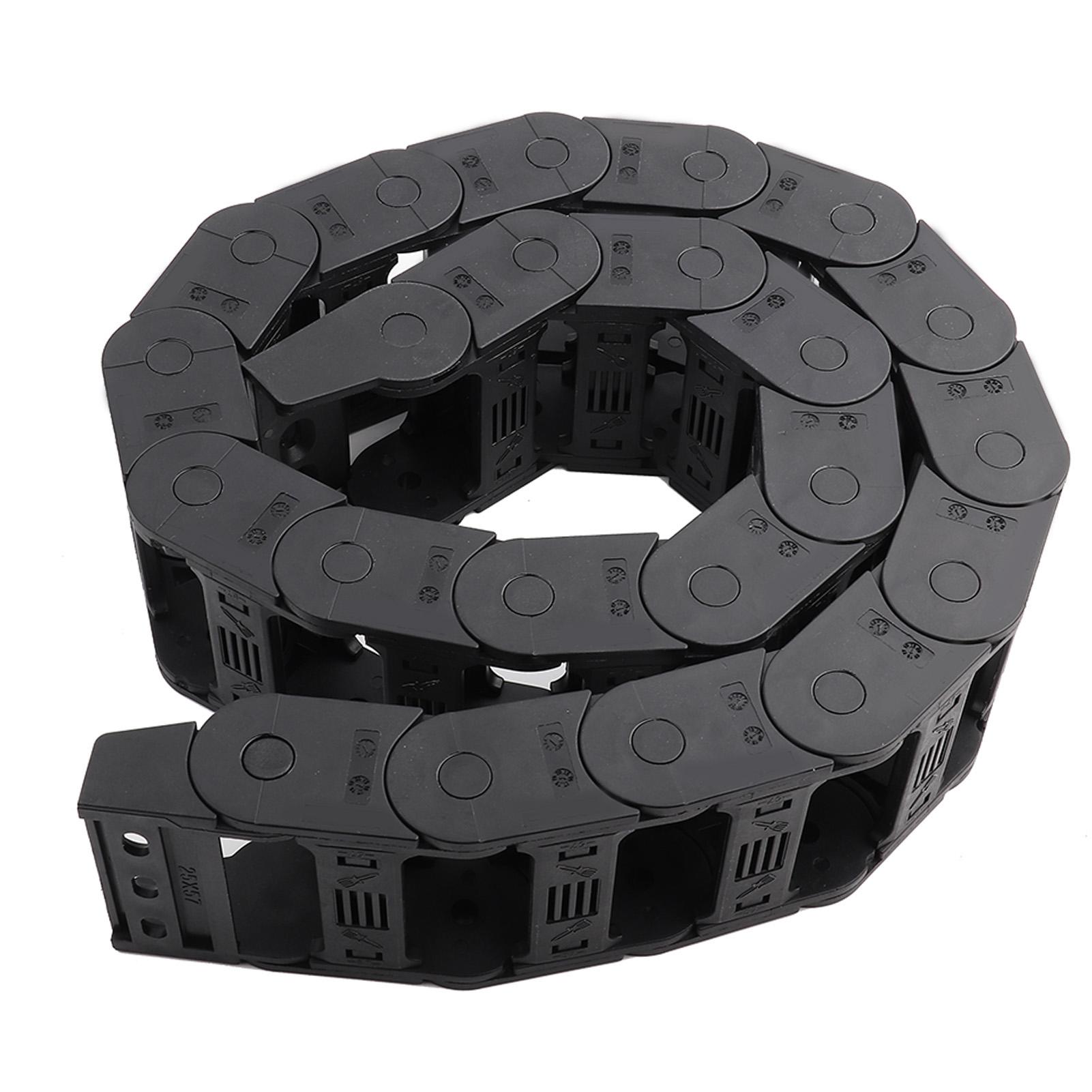 

100cm 25 x 57mm Nylon Open Both Side Wire Carrier Drag Chain Engraving Machine Accessory