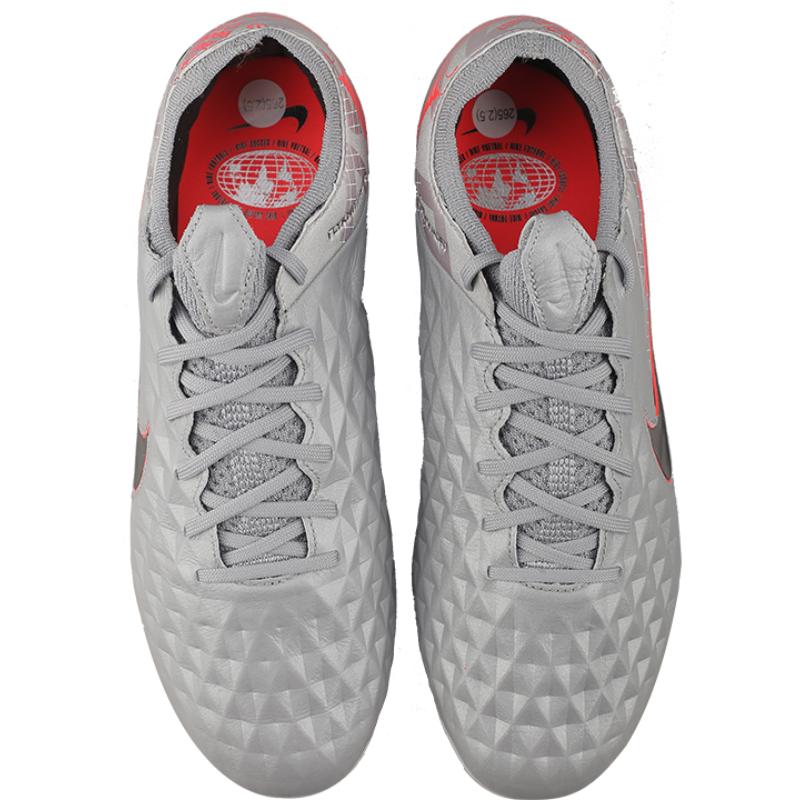 Nike Tiempo Legend 8 Elite Ag Pro 'Metallic Grey Crimson' CW0599-906