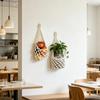 Cotton Hanging Basket Boho Fruit Net Bag Macrame Wall Plant Hanger  Home Garden Decor Accessories