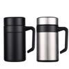 304 Stainless Steel Double-Layer Thermal Tea Cup with Infuser, Free Logo Engraving