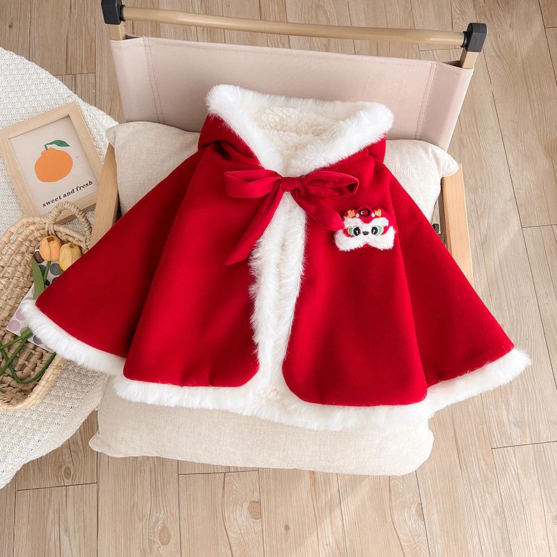 Pelerină de iarnă din catifea pentru bebelușă - Șal de prințesă rezistent la vânt pentru nou-născuți