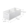 Yamazaki Tower Under-Sink Storage Basket, 2 Tiers, White, Approx. W16 X D32.5 X H46cm, Sliding Storage Rack with Dividers, Fully Assembled, Product Nu