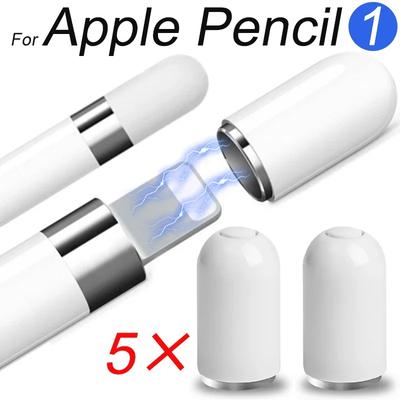 1-5PCS Magnetic Stylus Pencil Protective Caps For Apple Pencil 1 Generation Replacement Magnet Tablet Pen Cap For Apple Pencil