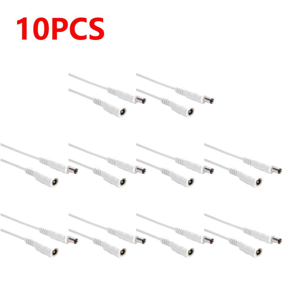 1-10PCS DC 12V Extension Power Cable 0.5/1/2/3/5/10m Power Extension Cord Cables for Wifi/AHD/IP Security Cams CCTV Camera