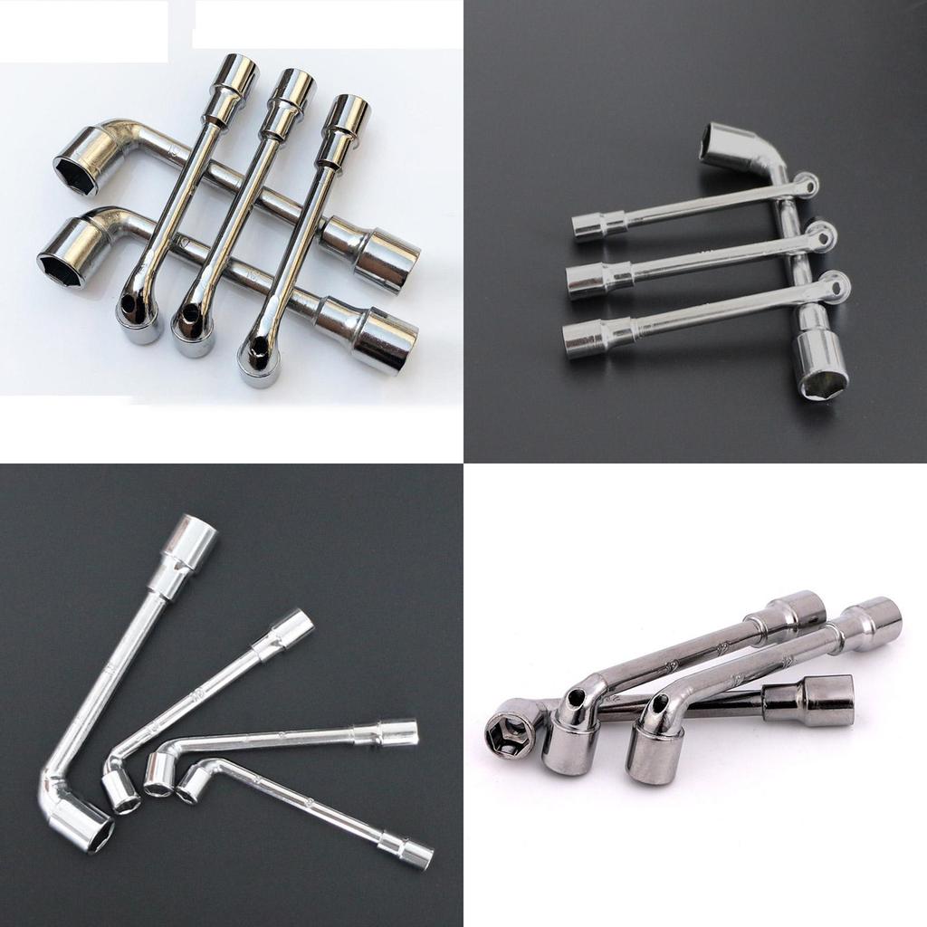 Premium Qualität L-förmiger Außensechskant-Schraubenschlüssel Nuss-Treiber 6-24mm Doppelte Enden 19 Größenoptionen