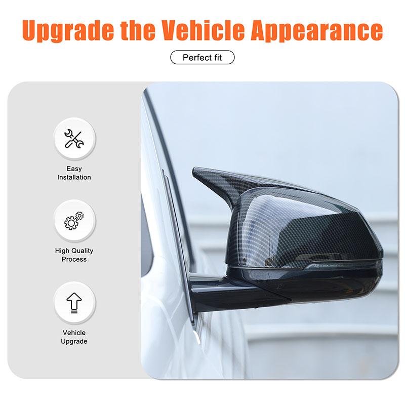 For BMW X1 IX1 U11 2023-2025 2026 ABS Car Styling ABS Car Side Door Rearview Mirror Cap Cover Sticker Exterior Car Accessories