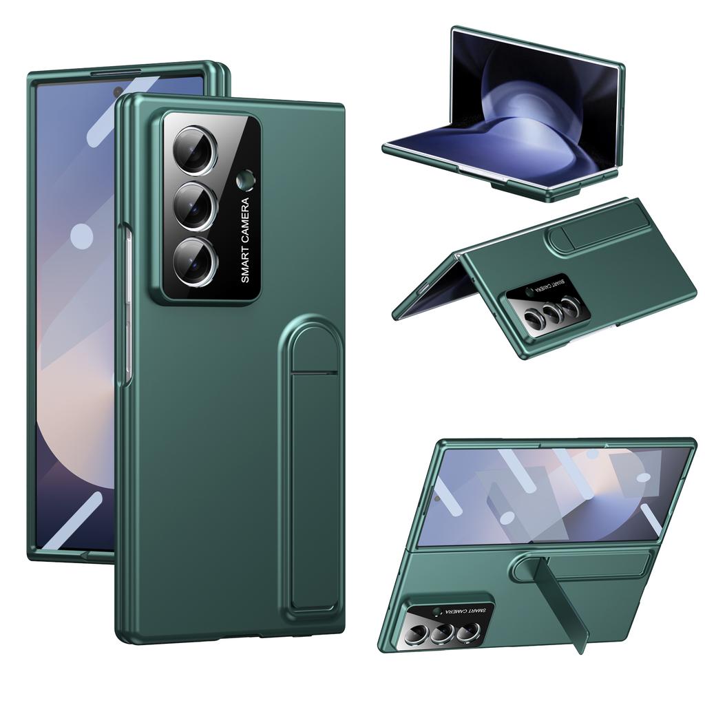 Lens Protection Bracket Case For Samsung Galaxy Z Fold 7 6 5 4 Stand Cover With Glass Screen Protector Ultra Thin