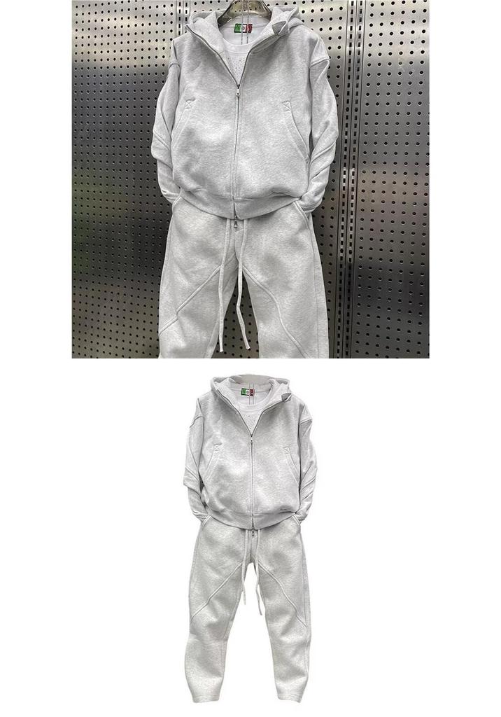 Versatile Harajuku Trendy Artistic Japanese Long-Sleeve Hooded Sweatshirt Set