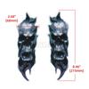 1 Par de Adesivo Decalque Caveira para Garfo Dianteiro de Motocicleta Universal Gráfico Zumbi À Prova d'Água Para Harley Honda Yamaha Kawasaki Suzuki