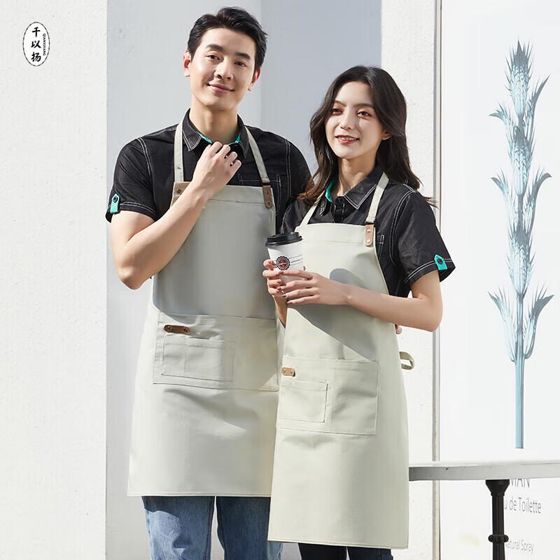 QIANYIYANG Unisex Waterproof Canvas Work Apron