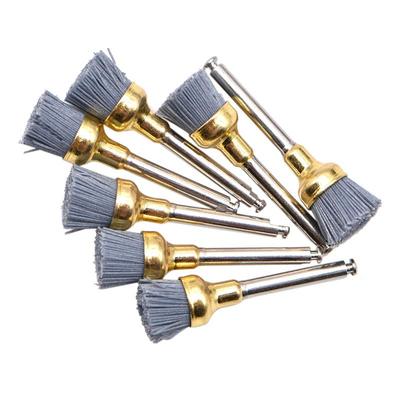10 Stück Dental-Polierbürsten für Zähne, Prophy-Bürsten, Siliziumkarbid-Material, Schüsselkopf