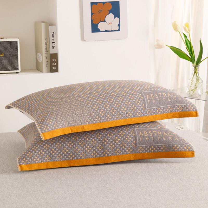 BrandNew Pure Cotton Pillow Cover a Pair of Cotton Gauze Pillow Cover Universal for All Seasons to Absorb Sweat
