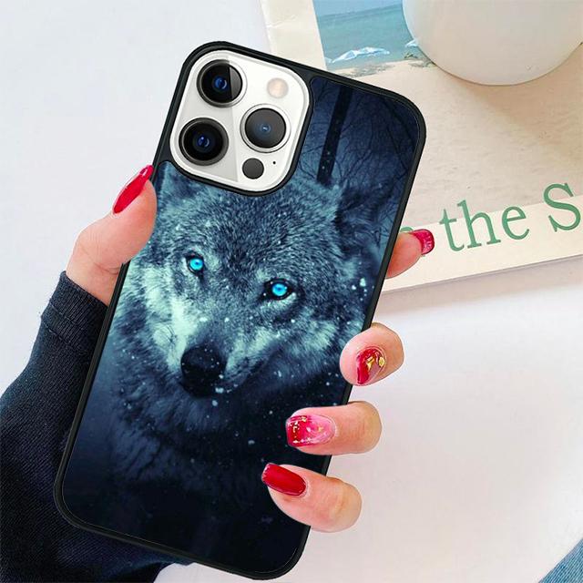 Snow Wolf Coque Shell For iPhone 17 Air 15 16 14 13 12 Pro Max 11 Pro Max Plus Phone Case Cover
