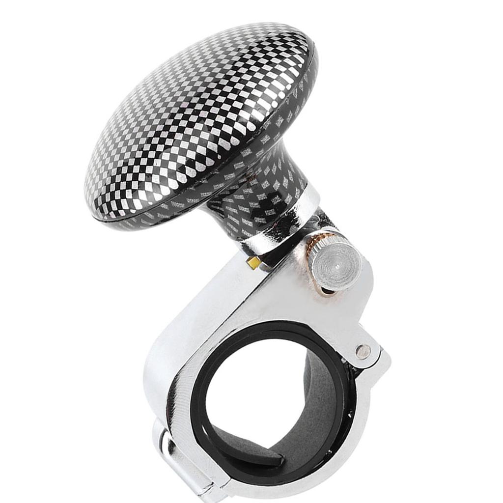 Universal Car Steering Wheel Spinner Knob Power Ball Auxiliary Booster Handle Control (Carbon Fiber Pattern)