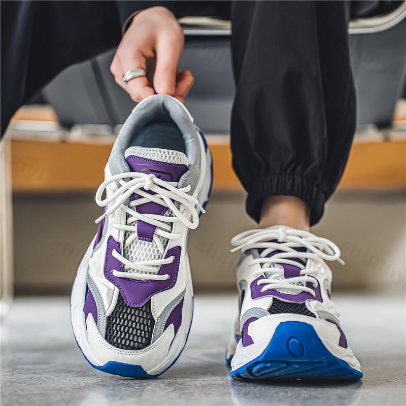 Fashion Men's Fashion Trend Casual Shoes 2025 New Summer Mesh Breathable Comfortable Sports Shoes Versatile Low Top Platform sneakers