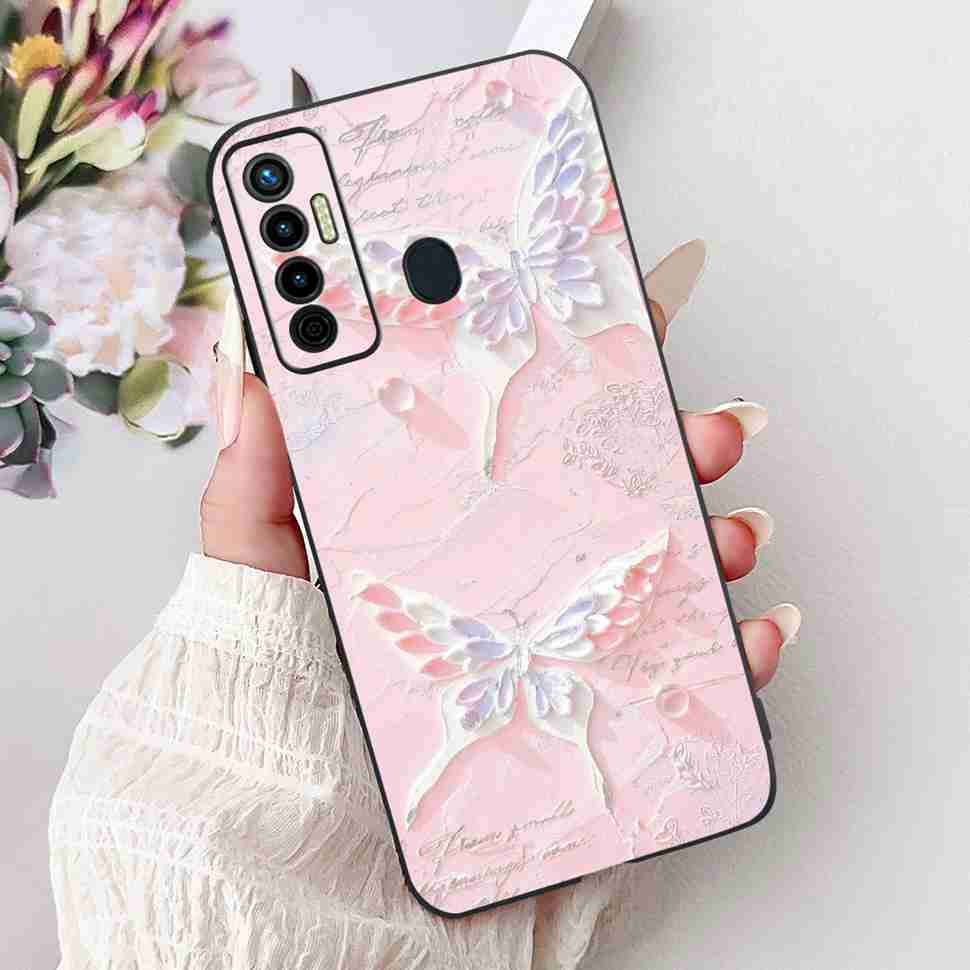 Cute Cat Cover For Tecno Camon 17 Case CG6 CG6j Silicone Soft Protection Shell For Tecno Camon 17 Camon17 Back Cover Casing 6.6"