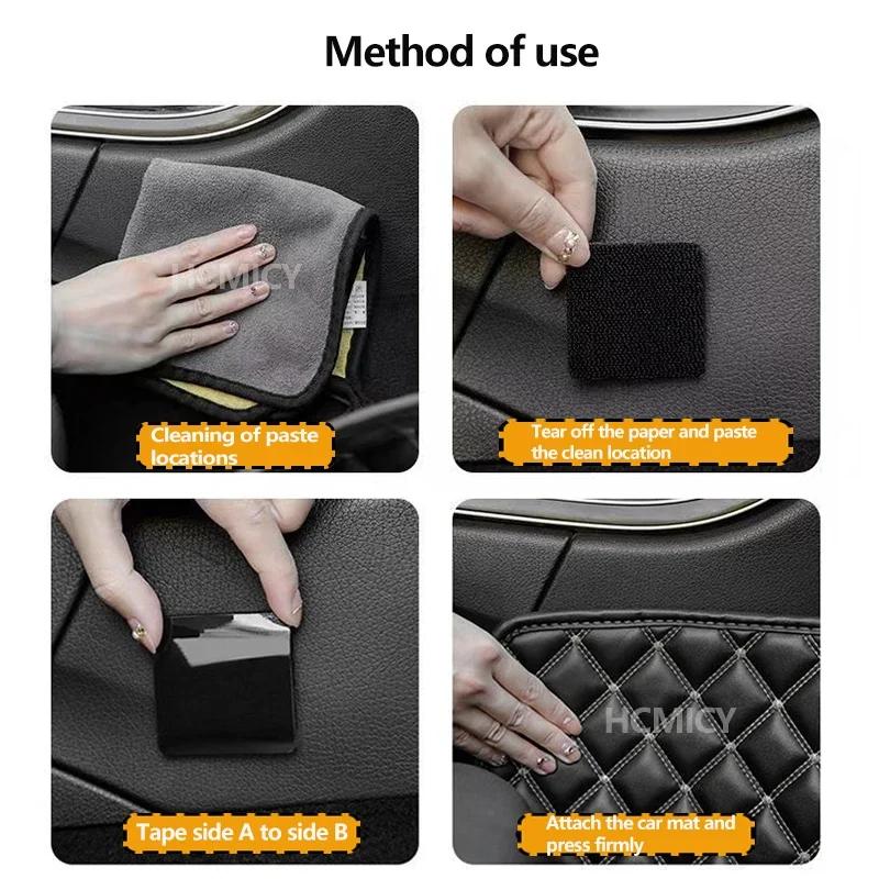 Universal Car Carpet Tape Universal Floor Mat Clip Fixing Bracket Grip Self-Adhesive Fastener Sticker Car Floor Mat Fixing