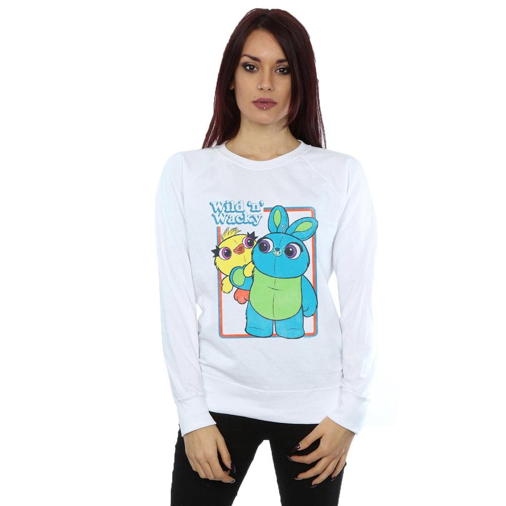 Disney Womens/Ladies Toy Story 4 Duck And Bunny Wild And Wacky Sweatshirt