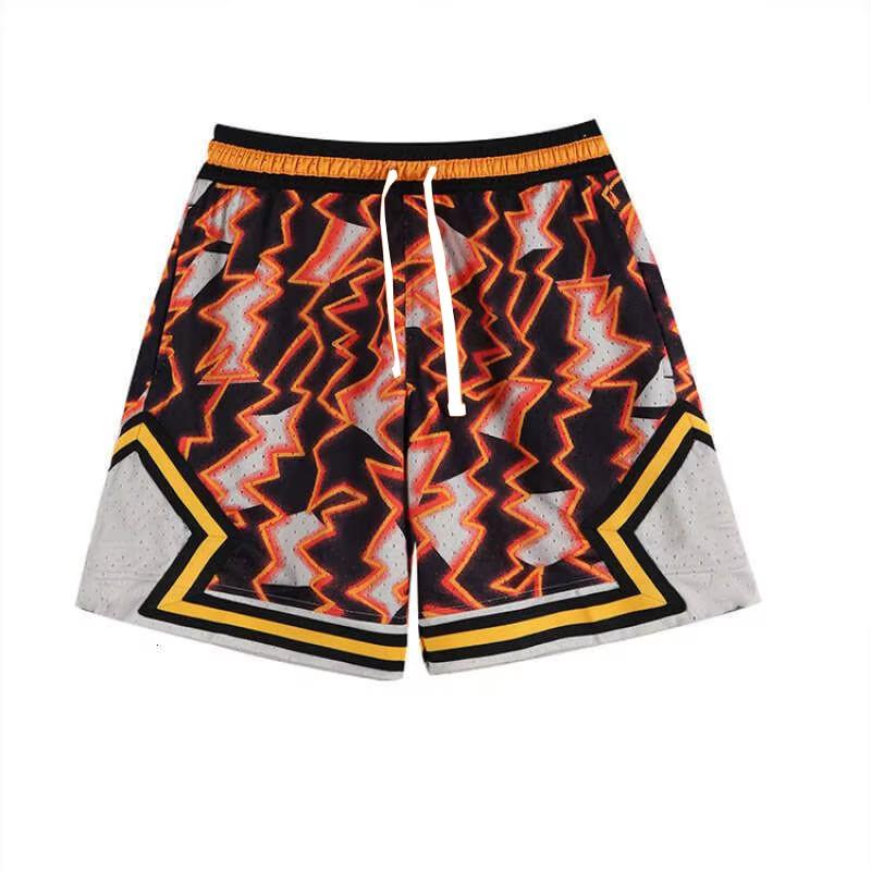 New Summer Fashion Vintage Style American Loose Basketball Shorts Adult Athletic Unisex Basketball Quick-drying Short Pants