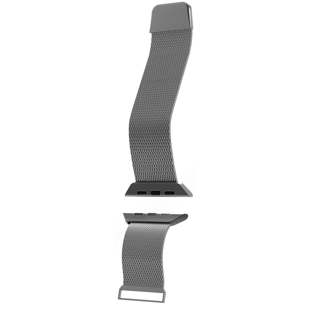 Pasek Ze Stali Nierdzewnej Puro Milanese Do Apple Watch 38 / 40 / 41 Mm - Srebrny