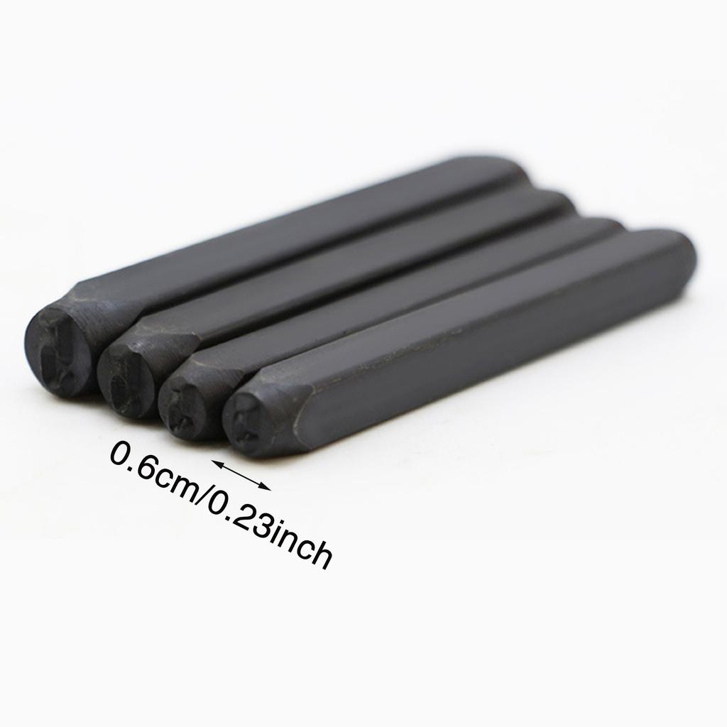 4mm 6mm Buchstaben Schlagwerkzeuge Stahl Stanz Prägeset Symbole Metallstempel Name Adresse