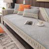 Chenille Sea Wave Jacquard Sofa Cover Lace Couch Cushion Cover Four Season Universal Sofa Mat Anti Slip Solid Color Sofa Cushion