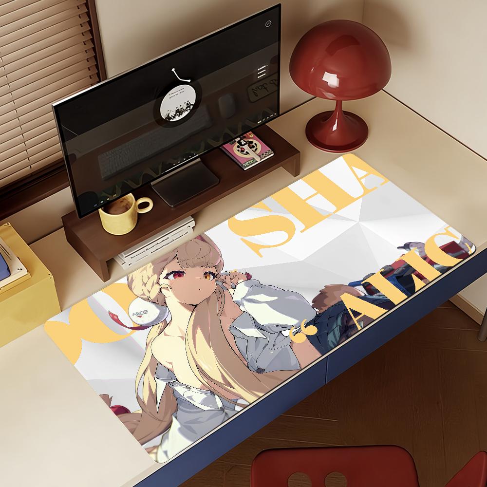 Game ZZZ Alice Mouse Pad Non-slip Rubber Gamer Balance Computer Mat Decoracion Deskmat Laptop Office Large