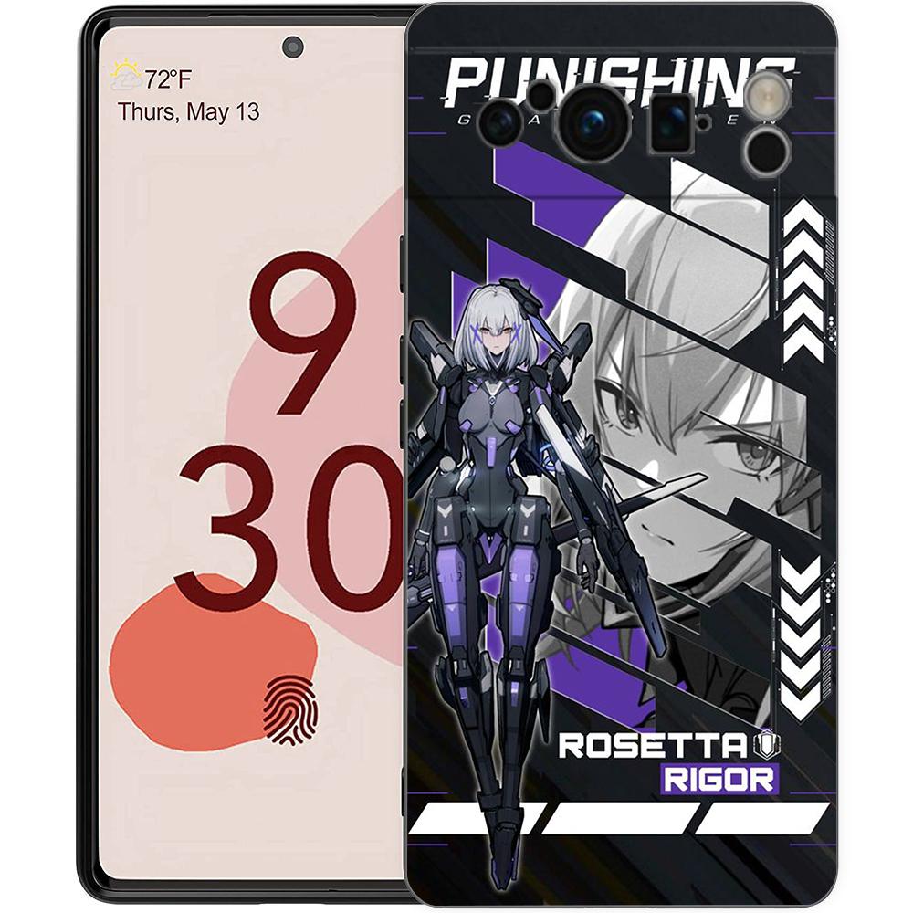 Punishing Gray Raven Anime Telefondeksel For Google Pixel 8 A 7 6 Pro 6A 5G Svart Mykt Støtsikkert Bakdeksel Silikonskall Coque