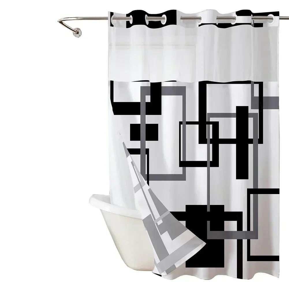

Detachable Design Waterproof Shower Curtain Creates Warm Atmosphere Detachable Design For Easy Cleaning For Improving Privacy