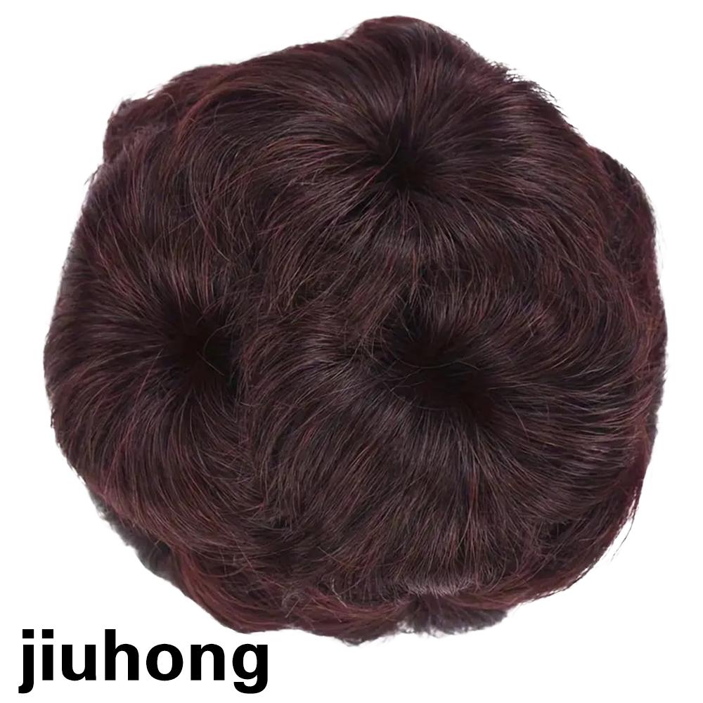 Elegant Women's Synthetic Claw Clip In Short Bun Ponytail Extension Curly Fashion Sofa Bag Hair Extension All Bun Hair Types