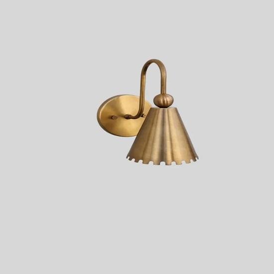 Retro Messing Vegglampe – Tidløs Sjarm Belysningsarmatur