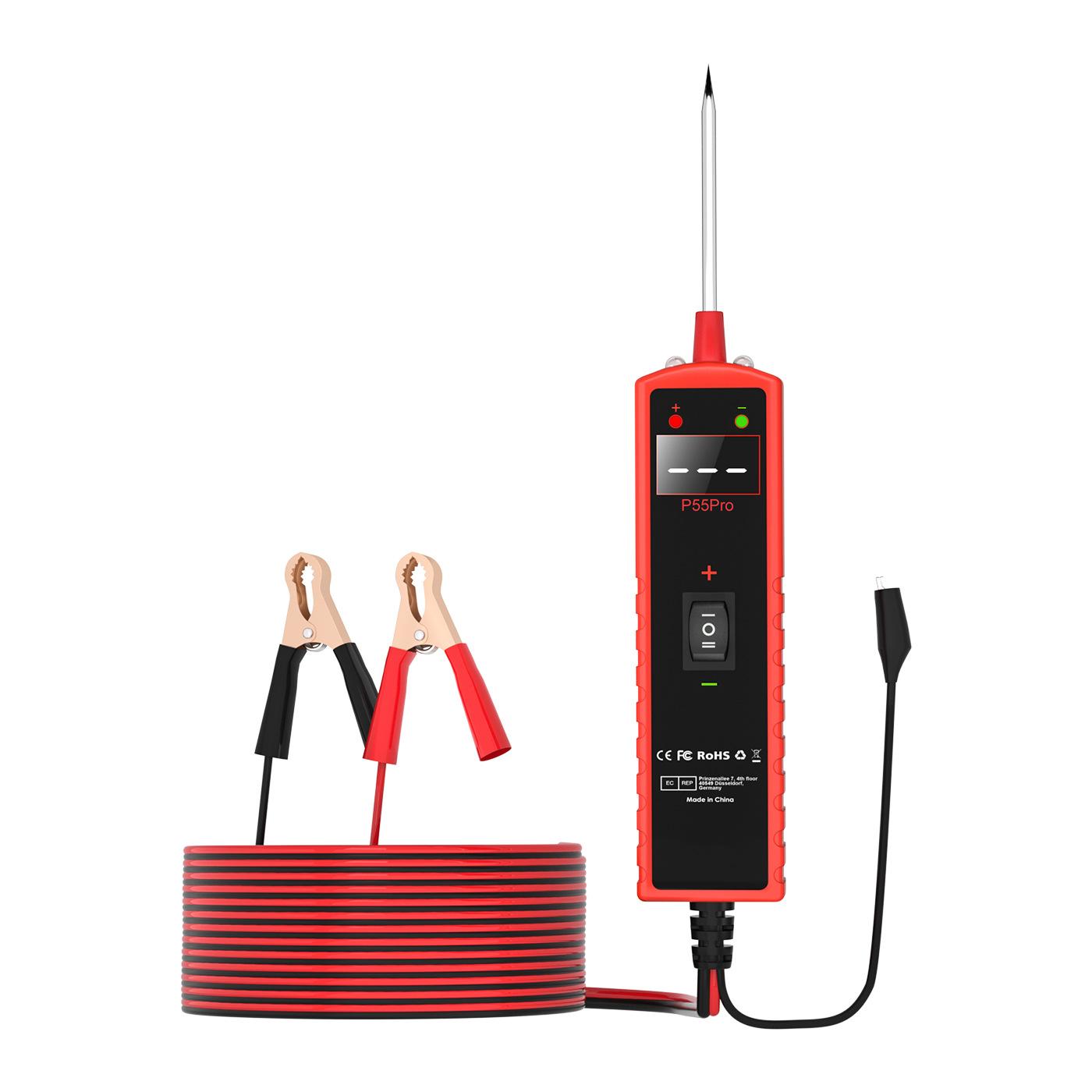 6-30V Car Circuit Tester P55PRO Electric Circuit Probe Tester Vehicle Diagnostic Positive And Negativepole Voltage Detection P55pro Tester
