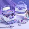 Princess Cosmetic Toy Set Safe Cosmetic Toy For Girl Non-Toxic Beauty Set Washable Fashion Makeup Toy Birthday Gift