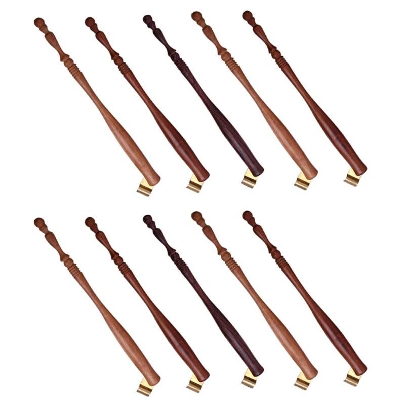 

10Pcs Retro Oblique Dip Pen Holder with Adjustable Removable Metal Flange Wooden Dip Pen Holder for Handwriting Practice 1