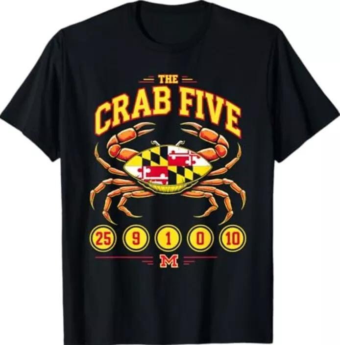The Crab Five Crab Flag Maryland T-Shirt 4XL