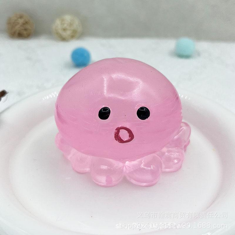 Octopus Stress Squeeze Toy Slow Rebound TPR Bubble Sensory Fidget Toy for Students Exam Anxiety Relief
