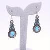2PCS Bohemian Vintage Teardrop Turquoise Earrings, Women's Unique Jewelry Accessories