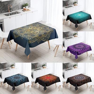 Dreamy Mandala Tablecloth Wedding Party Restaurant Banquet Decoration Rectangle  Kitchen Table  Home Decor