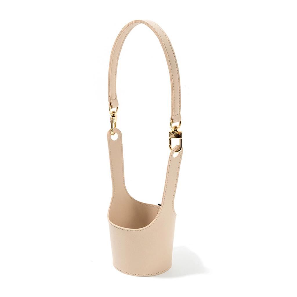 Portable Cup Holder With Leather Handle Anti-scalding Reusable Mug Sleeves For Everyday Use