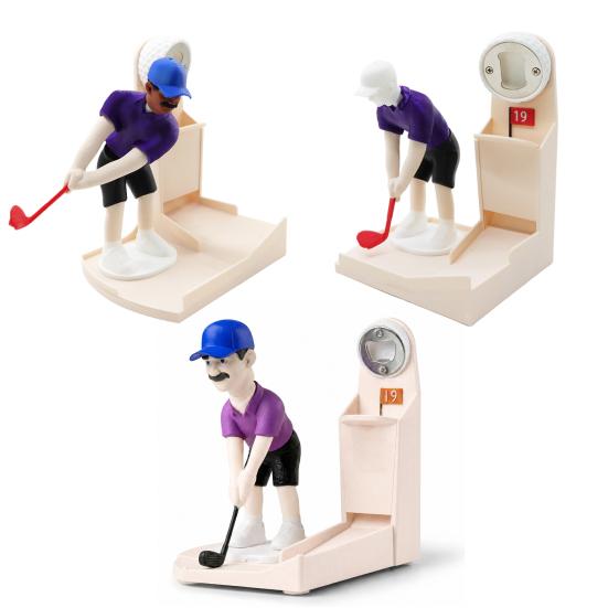 Flaschenöffner, Golfschwung-Bierform, Lustiges Brettspielzubehör, Langlebiges kreatives Ornament, für Hausbars und Partys