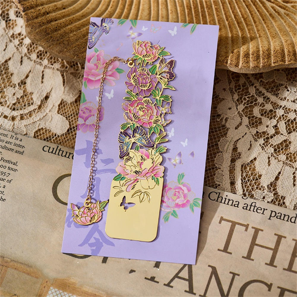 Oil Painting Style Vintage Famous Paintings Metal Bookmarks Tassel Pendant Book Lovers Collection Reading Marker Book Clip Gift